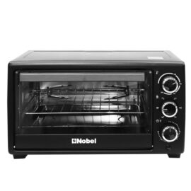 Nobel Electric Oven Black 180 Litres 1280W Stainless Steel Heating Element Rotisserie With Timer NEO20