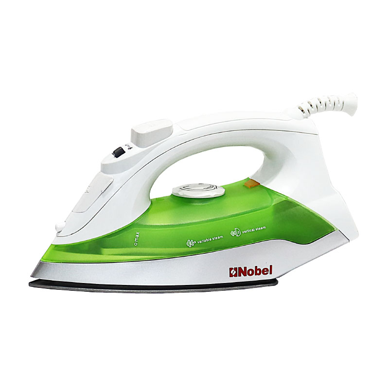 Nobel Steam Iron Green Non Stick Sole Plate NSI246