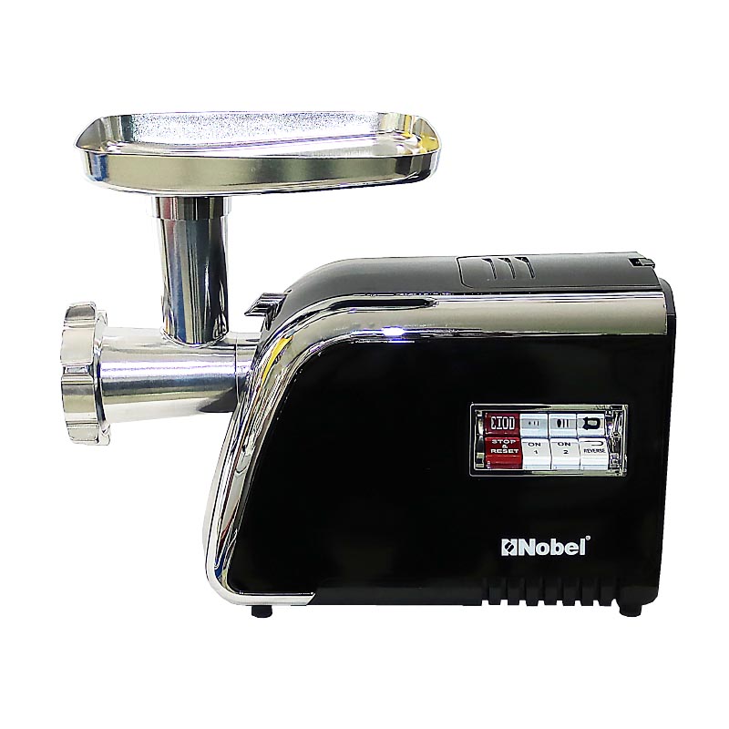 Nobel Meat Grinder Black Full Metal Gear 2 Speed + Reverse Function Full Copper Motor With Accesories NMG2500