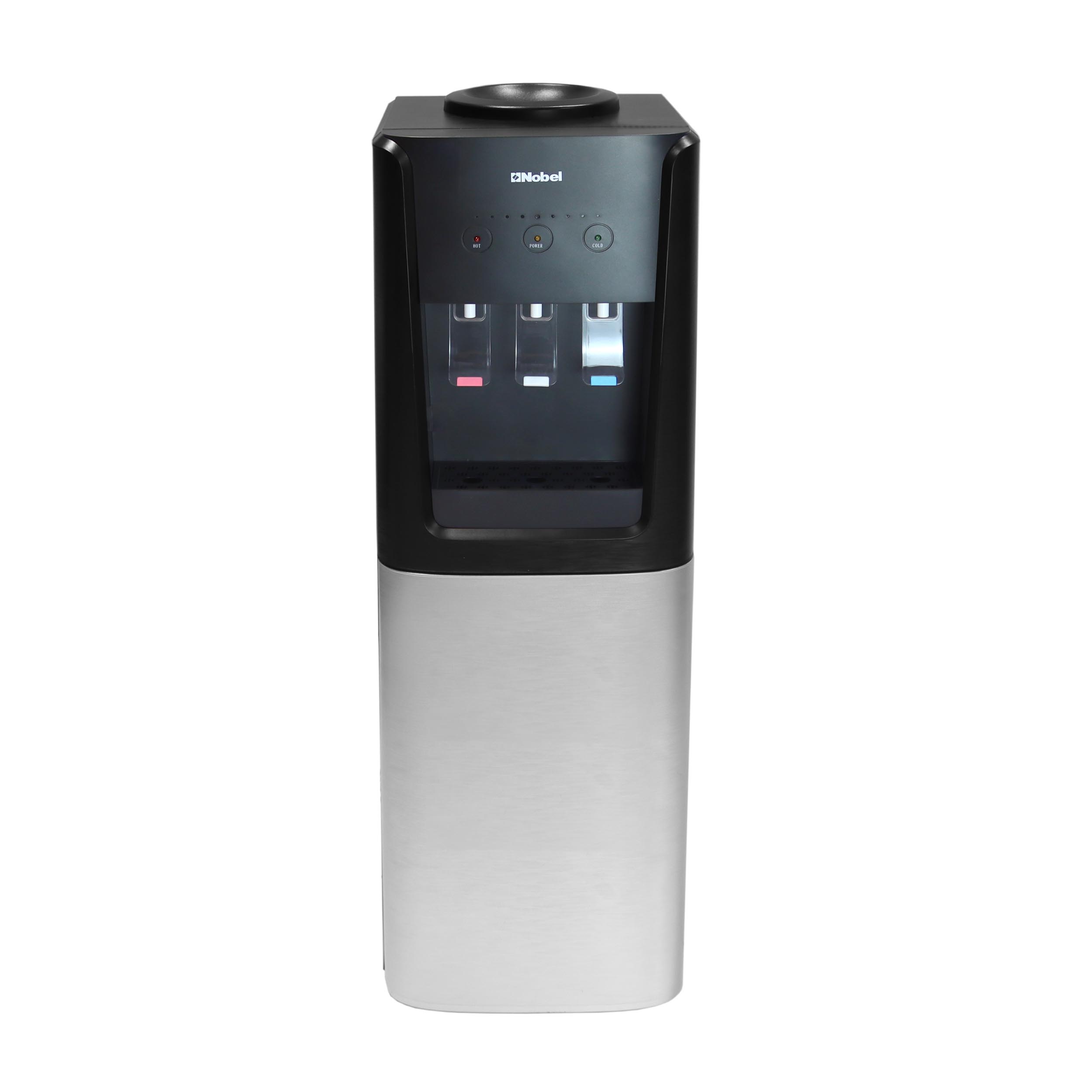 Nobel 3 Tap Top Load Water Dispenser NWD1607 Black and Silver