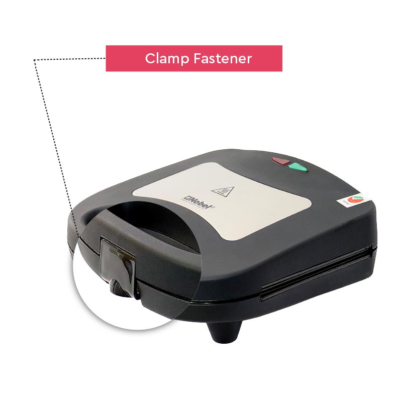 Nobel Sandwich Maker Black Grill+Waffle Plate NSM30G - Image 6