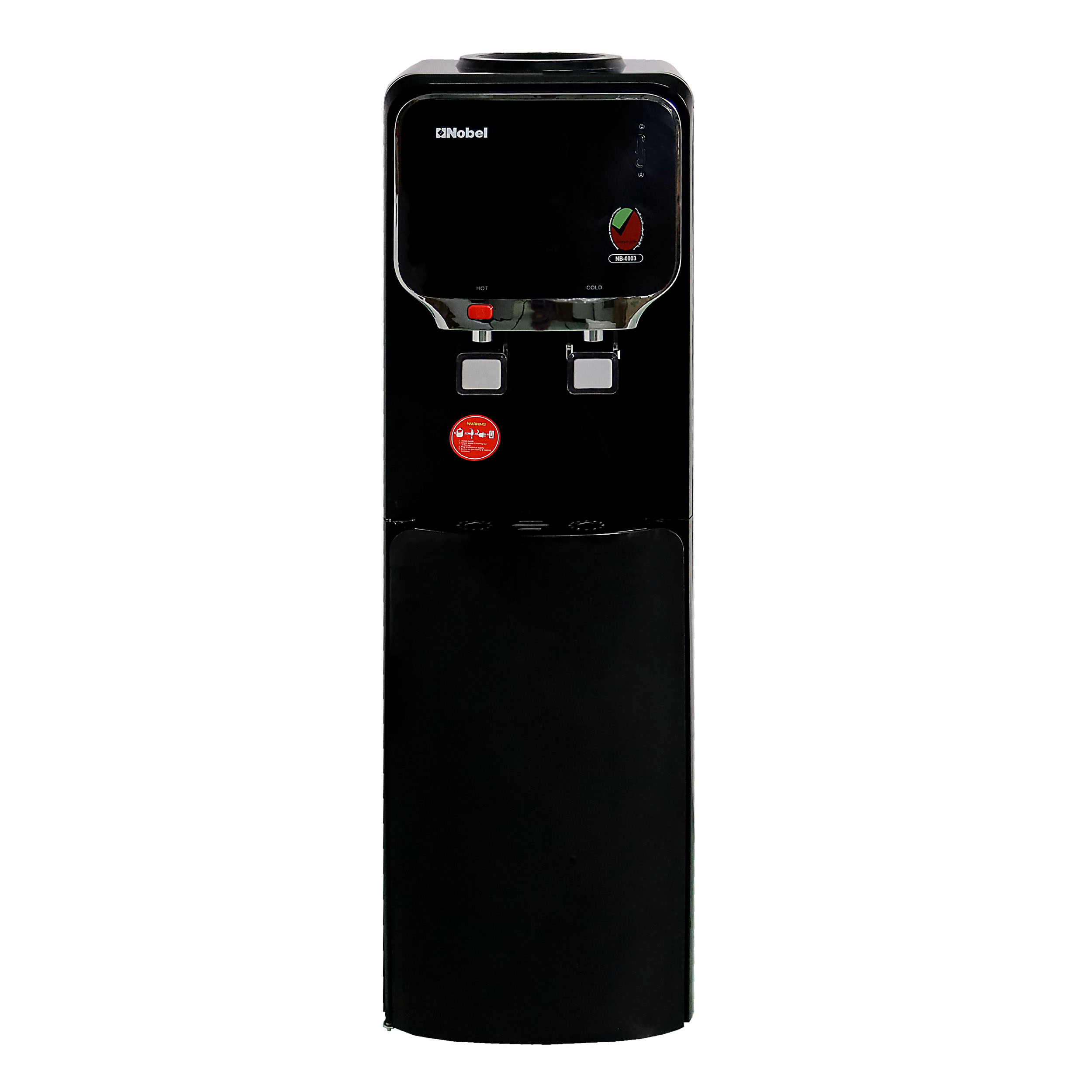 Nobel Free Standing Water Dispenser Black R134A Cabinet Hot And Cool R134A NWD702BK