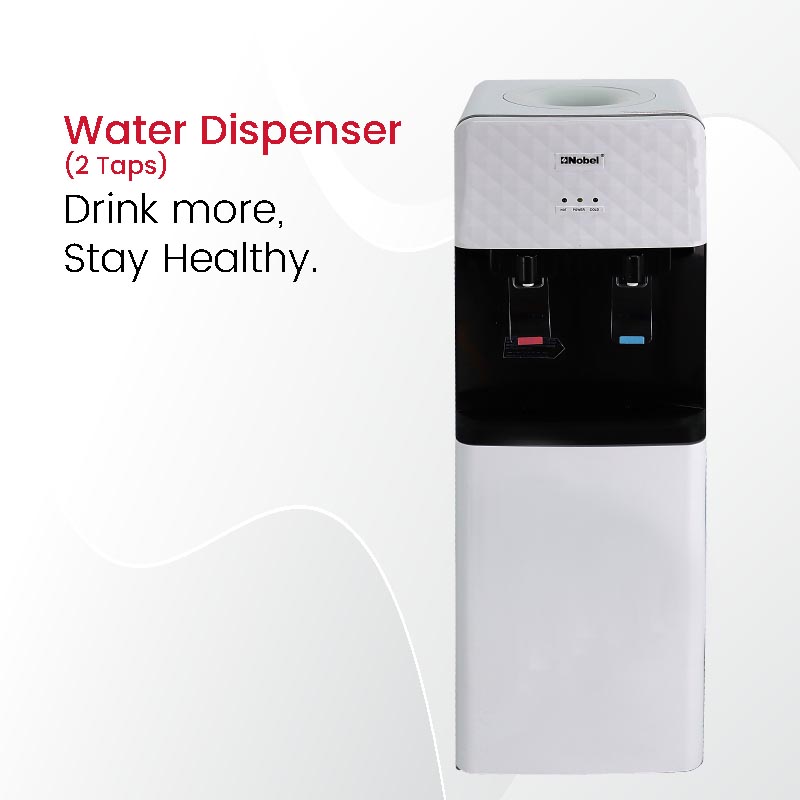 Nobel Free Standing Water Dispenser White R134A Cabinet NWD1602