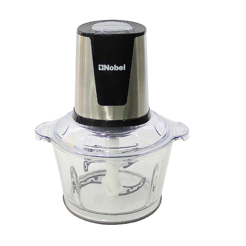 Nobel Chopper Transparent 1.8 Litre Full Metal Gear 2 Speed Stainless Steel Blade Over Heat Protection NCFP418GP