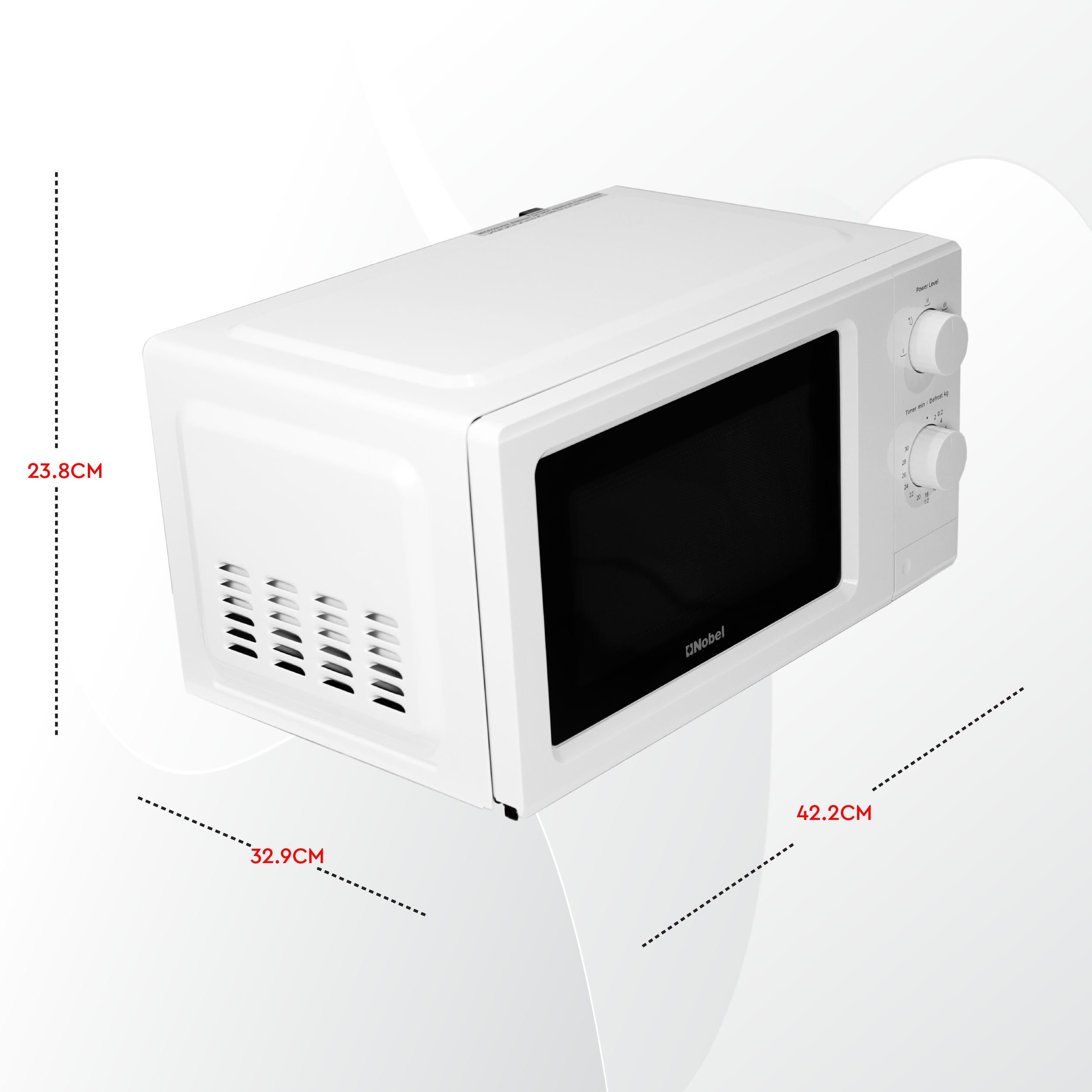 Nobel Microwave Oven Manual 20 L 700 W NMO20M White - Image 4